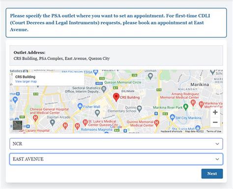 crs appointment system